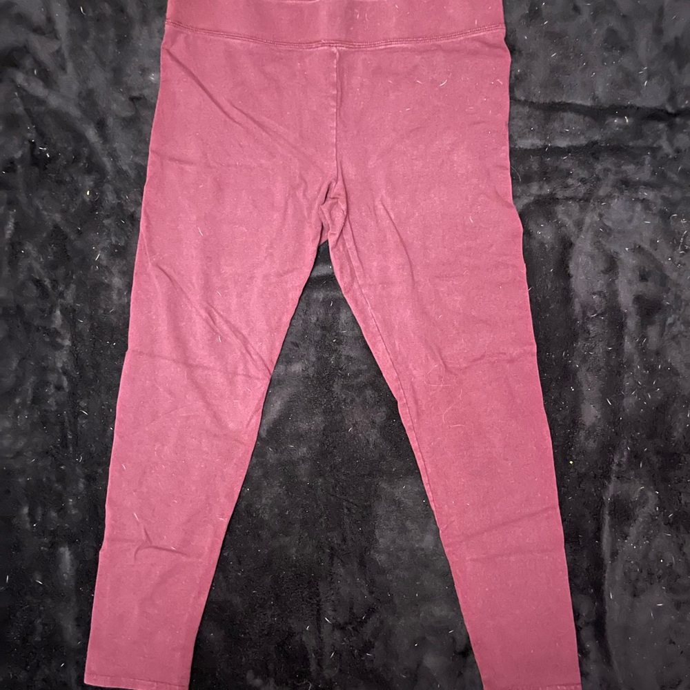 Aerie Leggings Size Large Maroon